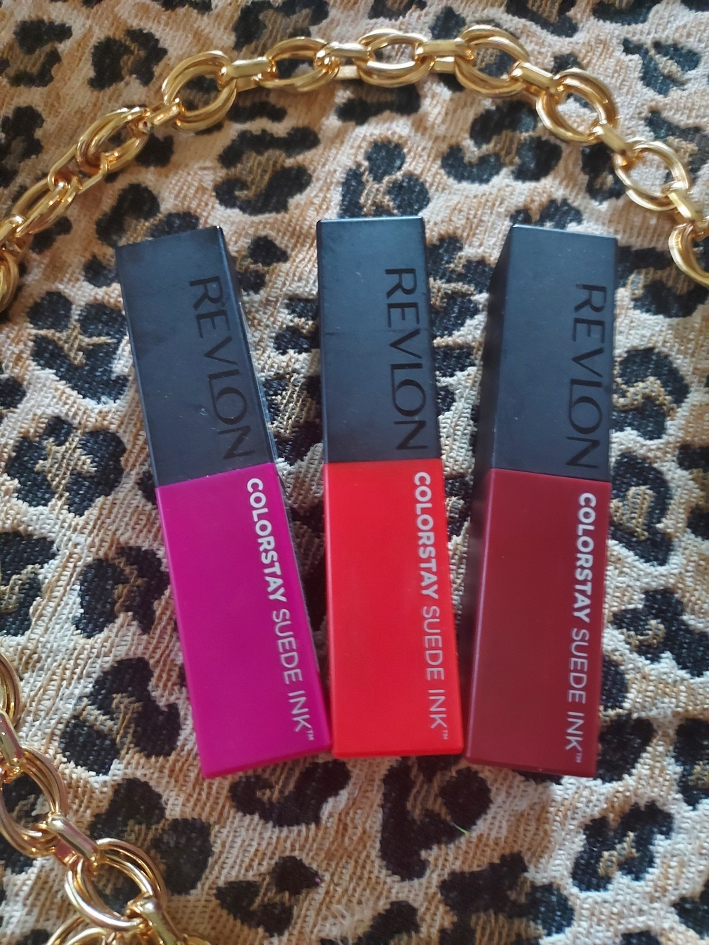 Revlon ColorStay Suede Ink Liquid Lipstick Trio - Fuchsia, True Red & Wine